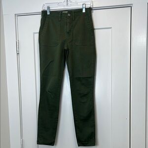 J. Crew Green Ankle Cropped Jeans Slim Fit size 26.